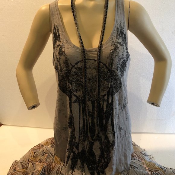 SEXY TANK TOP WITH RIPS DOWN THE BACK SIDE,  NEW WITH TAGS - Picture 2 of 7